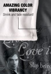 Warner Brothers Vampire Diaries Be Yourself Silky Touch Super Soft Throw Blanket in White - thumbnail 4
