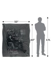 Warner Brothers Vampire Diaries Be Yourself Silky Touch Super Soft Throw Blanket in White - thumbnail 5