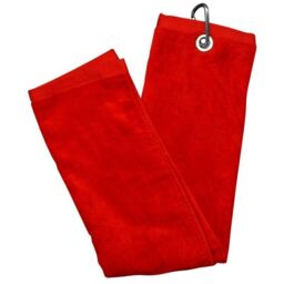 Longridge Golf Towel in Red