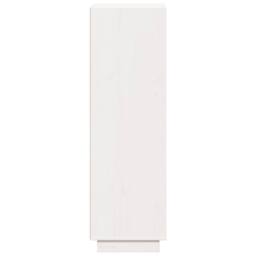 Berkfield Home Highboard White 37x34x110 cm Solid Wood Pine - Size: 37 x 34 x 110 cm - thumbnail 6