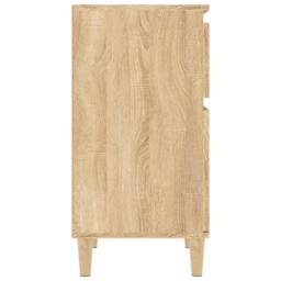 Berkfield Home Bedside Cabinets 2 pcs Sonoma Oak 40x35x70 cm in Brown - Size: 40 x 35 x 70 cm - thumbnail 7