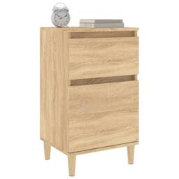 Berkfield Home Bedside Cabinets 2 pcs Sonoma Oak 40x35x70 cm in Brown - Size: 40 x 35 x 70 cm - thumbnail 4