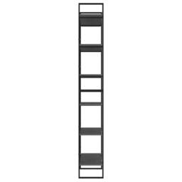Berkfield Home High Cabinet Grey 100x30x210 cm Solid Pine Wood - Size: 100 x 30 x 210 cm - thumbnail 6