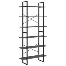 Berkfield Home High Cabinet Grey 100x30x210 cm Solid Pine Wood - Size: 100 x 30 x 210 cm