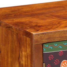 Berkfield Home Sideboard Multicolour 90x35x60 Solid Wood Acacia - thumbnail 8