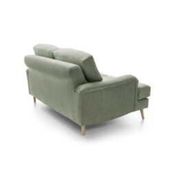 Abakus Direct Harper 2-Seater Sofa - Durable & Easy Clean Upholstery in Green - thumbnail 5