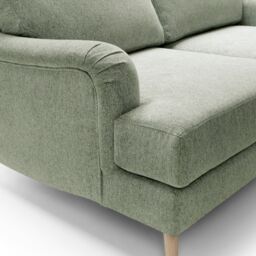 Abakus Direct Harper 2-Seater Sofa - Durable & Easy Clean Upholstery in Green - thumbnail 9