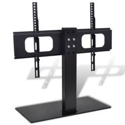 Berkfield Home Pedestal TV Stand for 37-55 Inch Screen Max VESA 600x400 mm 40kg in Black - thumbnail 4