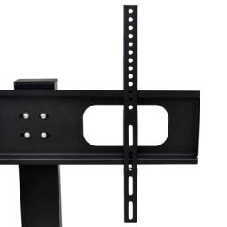 Berkfield Home Pedestal TV Stand for 37-55 Inch Screen Max VESA 600x400 mm 40kg in Black - thumbnail 1