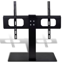 Berkfield Home Pedestal TV Stand for 37-55 Inch Screen Max VESA 600x400 mm 40kg in Black - thumbnail 5