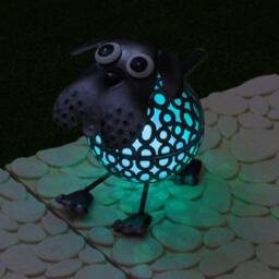 Globrite Metal Dog Solar Garden Ornament with Colour Changing Light - thumbnail 9