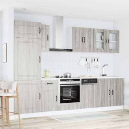 Berkfield Home 8 Piece Kitchen Cabinet Set Kalmar Grey Sonoma Engineered Wood - thumbnail 3