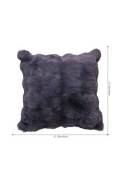 Living and Home Plush Throw Pillow Cover Pillowcase in Dark Grey - thumbnail 8
