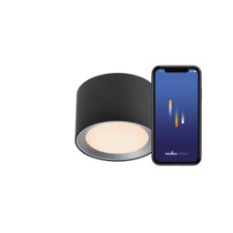 Nordlux Modern Indoor Ceiling Light Black Metal Intergrated LED Smart - Mains Powered, IP44 - thumbnail 5
