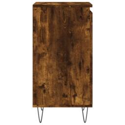 Berkfield Home Sideboard Smoked Oak 40x35x70 cm Engineered Wood in Brown - Size: 40 x 35 x 70 cm - thumbnail 7