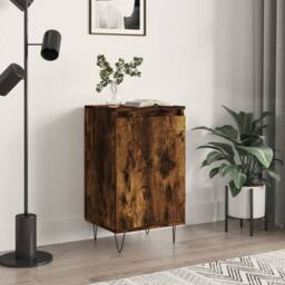 Berkfield Home Sideboard Smoked Oak 40x35x70 cm Engineered Wood in Brown - Size: 40 x 35 x 70 cm - thumbnail 2