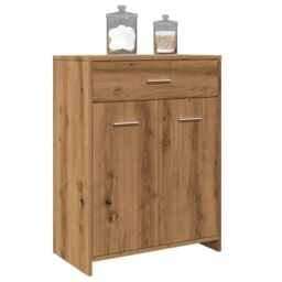Berkfield Home Bathroom Cabinet Artisan Oak 60x33x80 cm Engineered Wood in Brown - Size: 60 x 33 x 80 cm