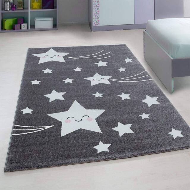 Bravich LTD Stars Rug - Kids in Grey - Size: 160 cm x 230 cm - image 1