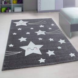 Bravich LTD Stars Rug - Kids in Grey - Size: 160 cm x 230 cm - thumbnail 1