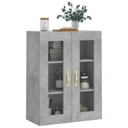 Berkfield Home Wall Mounted Cabinet Concrete Grey 69.5x34x90 cm - thumbnail 4