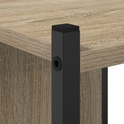 Berkfield Home Tall Pantry Cabinet Light Oak Engineered wood 33 x 33 x 120.5 cm in Brown - thumbnail 8