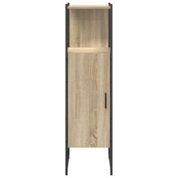 Berkfield Home Tall Pantry Cabinet Light Oak Engineered wood 33 x 33 x 120.5 cm in Brown - thumbnail 5