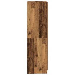 Berkfield Home Wardrobe Old Wood 80x52x180 cm Engineered Wood in Brown - Size: 80 x 52 x 180 cm - thumbnail 5