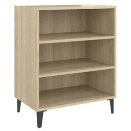 Berkfield Home Sideboard Sonoma Oak 57x35x70 cm Engineered Wood in Brown - Size: 57 x 35 x 70 cm - thumbnail 2