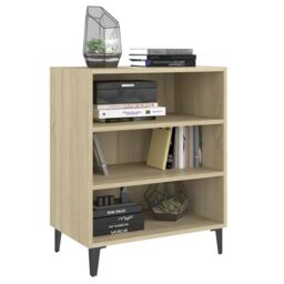 Berkfield Home Sideboard Sonoma Oak 57x35x70 cm Engineered Wood in Brown - Size: 57 x 35 x 70 cm - thumbnail 3