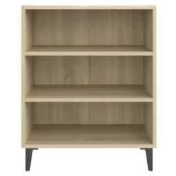 Berkfield Home Sideboard Sonoma Oak 57x35x70 cm Engineered Wood in Brown - Size: 57 x 35 x 70 cm - thumbnail 4