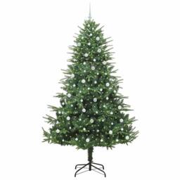 Berkfield Home Artificial Pre-lit Christmas Tree with Ball Set Green 240 cm - thumbnail 3