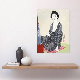 "Artery8 Woman In Summer Clothing Vintage Japan Wall Art Print Hashiguchi - Size: W18"" x H24""" - thumbnail 4