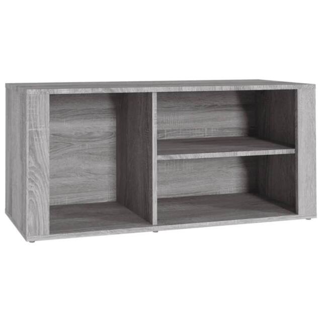 Berkfield Home Shoe Cabinet Grey Sonoma 100x35x45 cm Engineered Wood - Size: 100 x 35 x 45 cm - image 1