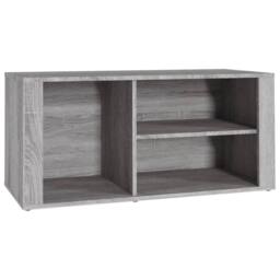 Berkfield Home Shoe Cabinet Grey Sonoma 100x35x45 cm Engineered Wood - Size: 100 x 35 x 45 cm - thumbnail 1