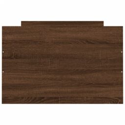 Berkfield Home Bed Frame with Headboard & Footboard Brown Oak 75x190 cm Small Single - thumbnail 6