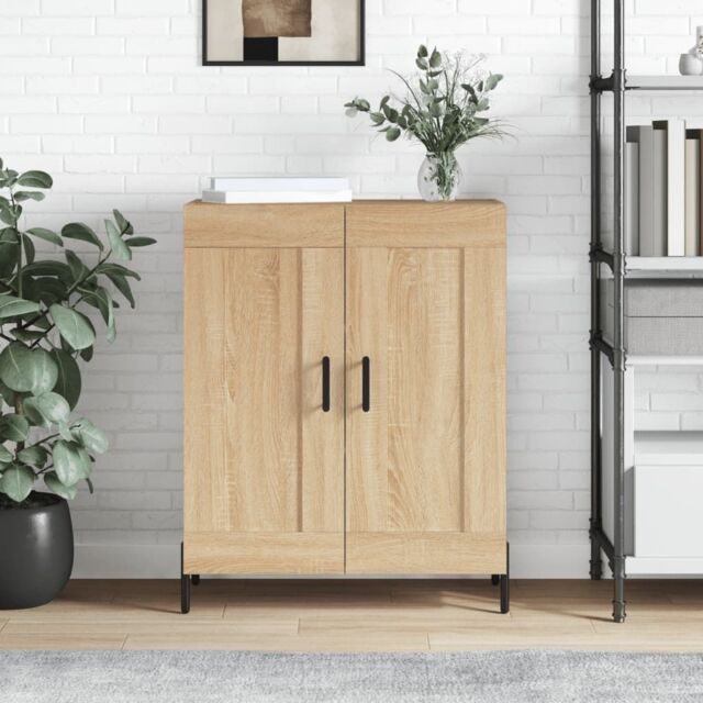 Berkfield Home Sideboard Sonoma Oak 69.5x34x90 cm Engineered Wood in Brown - image 1