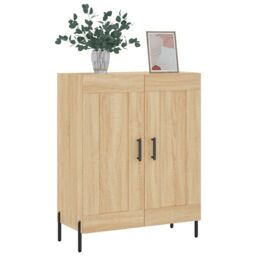 Berkfield Home Sideboard Sonoma Oak 69.5x34x90 cm Engineered Wood in Brown - thumbnail 3