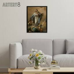 "Artery8 Giambattista Tiepolo Immaculate Conception of Mary Framed Canvas Art - Size: W12"" x H16""" - thumbnail 3
