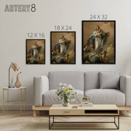 "Artery8 Giambattista Tiepolo Immaculate Conception of Mary Framed Canvas Art - Size: W12"" x H16""" - thumbnail 4
