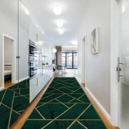 RugsX Exclusive Emerald Runner in Green - Size: 80 cm x 380 cm - thumbnail 4