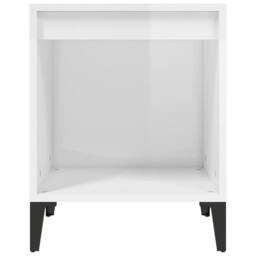 Berkfield Home Bedside Cabinet High Gloss White 40x35x50 cm - Size: 40 x 35 x 50 cm - thumbnail 5