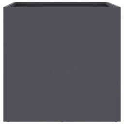 Berkfield Home Planters 2 pcs Anthracite 42x40x39 cm Steel in Charcoal - Size: 42 x 40 x 39 cm - thumbnail 6
