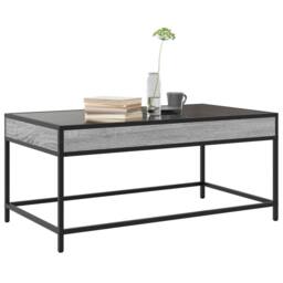 Berkfield Home Coffee Table with Infinity LED Grey Sonoma 90x50x41 cm - Size: 90 x 50 x 41 cm - thumbnail 5