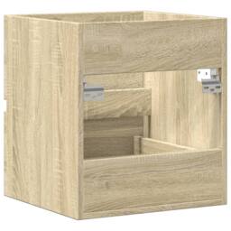 Berkfield Home Sink Cabinet Sonoma Oak 41x38.5x45 cm Engineered Wood in Light Tan - thumbnail 7
