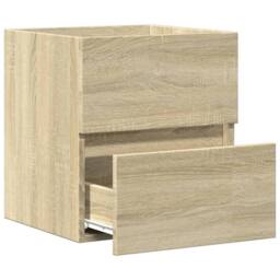 Berkfield Home Sink Cabinet Sonoma Oak 41x38.5x45 cm Engineered Wood in Light Tan - thumbnail 5
