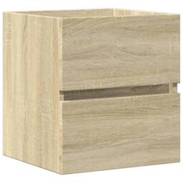 Berkfield Home Sink Cabinet Sonoma Oak 41x38.5x45 cm Engineered Wood in Light Tan - thumbnail 3
