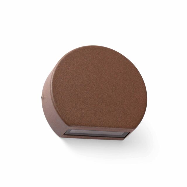 Netlighting Pill LED Outdoor Wall Light Rust Brown IP54 - image 1