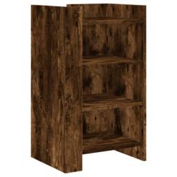 Berkfield Home Sideboard Smoked Oak 45x35x75 cm Engineered Wood in Brown - Size: 45 x 35 x 75 cm - thumbnail 3