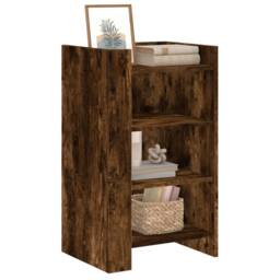 Berkfield Home Sideboard Smoked Oak 45x35x75 cm Engineered Wood in Brown - Size: 45 x 35 x 75 cm - thumbnail 1