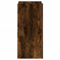 Berkfield Home Sideboard Smoked Oak 45x35x75 cm Engineered Wood in Brown - Size: 45 x 35 x 75 cm - thumbnail 5